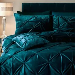 Soiree Mira Duvet Cover Set - Teal -Home Furnishings Store Mira Duvet Teal 02
