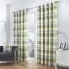 Fusion Balmoral Check Curtains - Green