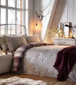 Dreams & Drapes Lodge Colville Check Duvet Cover Set - Plum -Home Furnishings Store colville check plum 5