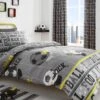 Bedlam Football Duvet Cover Set - Grey