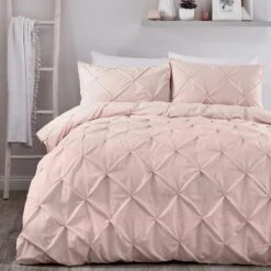 Serene Lara Duvet Cover Set - Blush