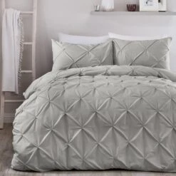 Serene Lara Duvet Cover Set - Grey