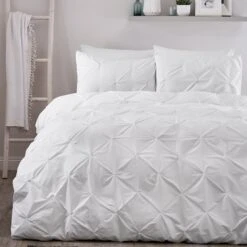 Serene Lara Duvet Cover Set - White