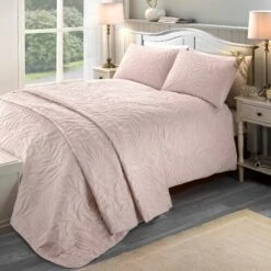 Serene Luana Duvet Cover Set - Blush