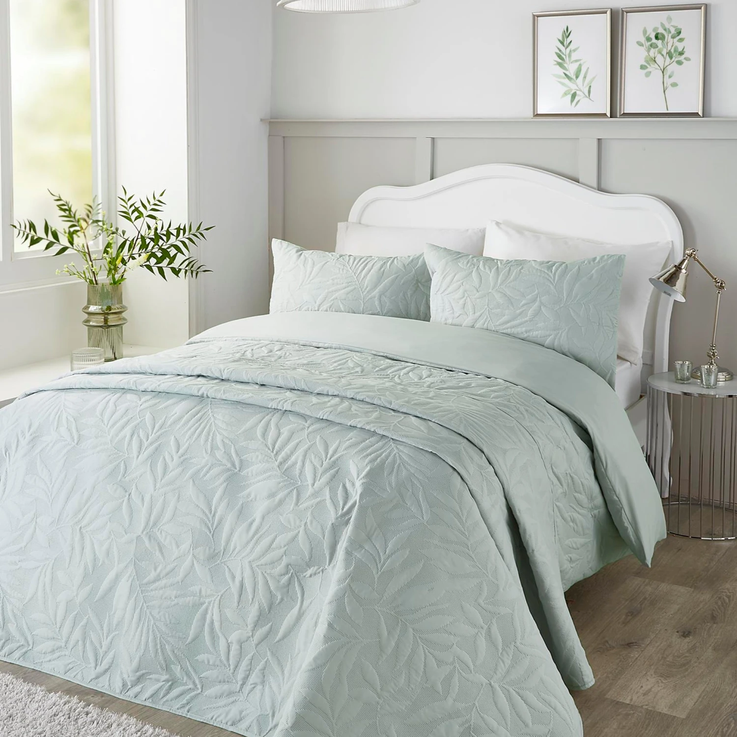 Serene Luana Duvet Cover Set - Green 2 Serene Luana Duvet Cover Set - Green - Image 2