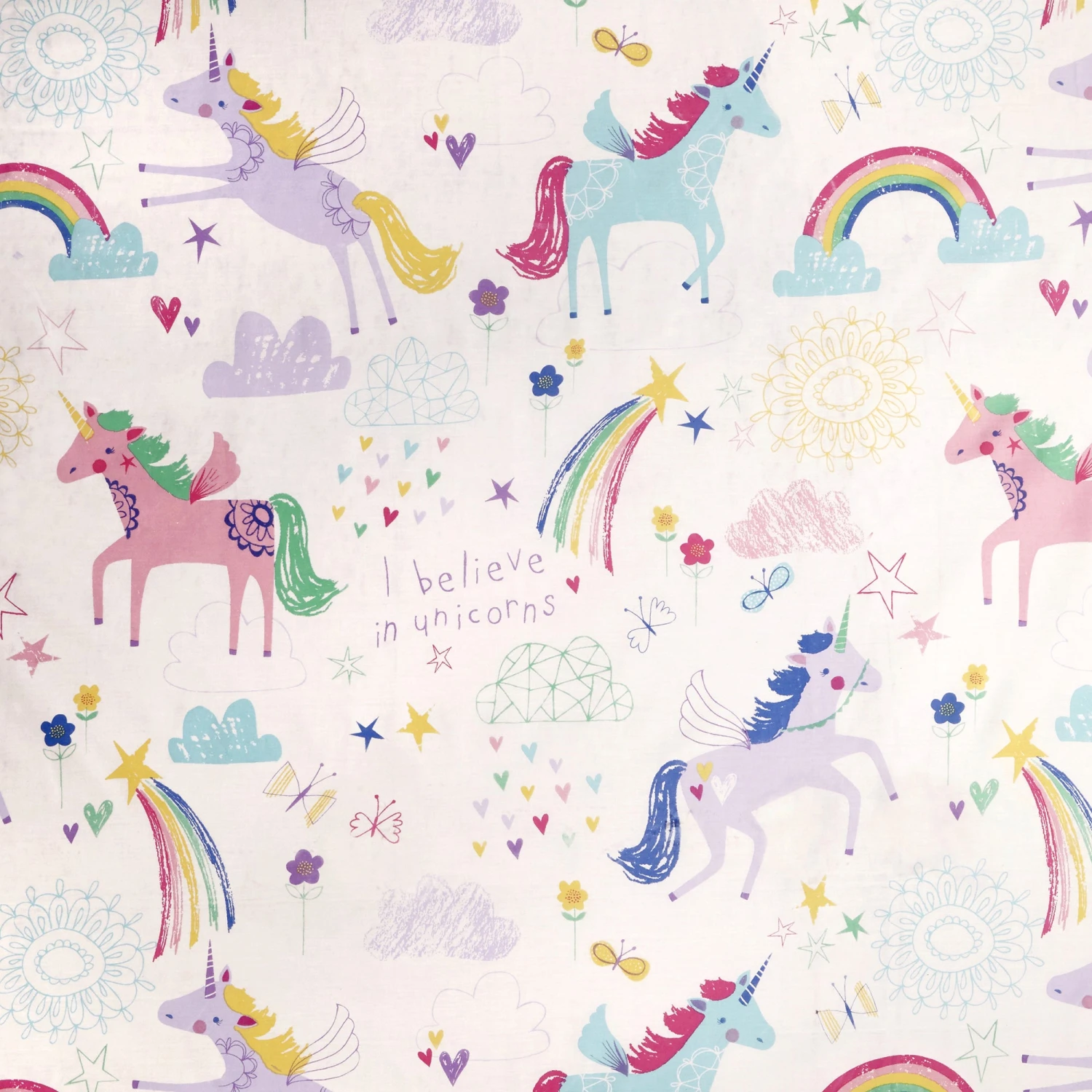 Bedlam Rainbow Unicorn Duvet Cover Set - Multi 5 Bedlam Rainbow Unicorn Duvet Cover Set - Multi - Image 5