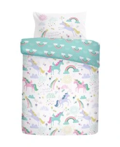 Bedlam Rainbow Unicorn Duvet Cover Set - Multi