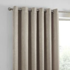 Fusion Strata Eyelet Curtains - Natural -Home Furnishings Store strata curtains natural 5